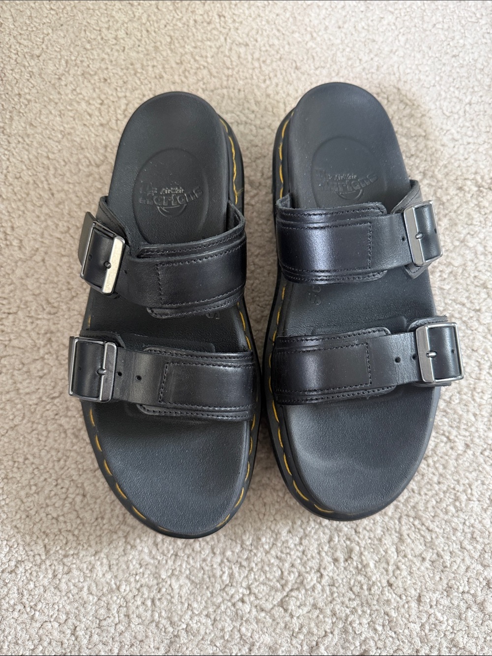 Dr. Martens Myles Black Brando Sandal Men 6 / Women 7